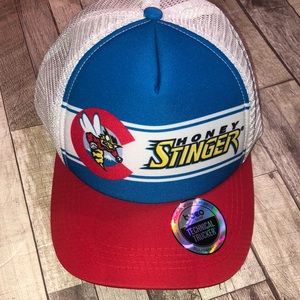 Honey Stinger Energy Co. Trucker hat.